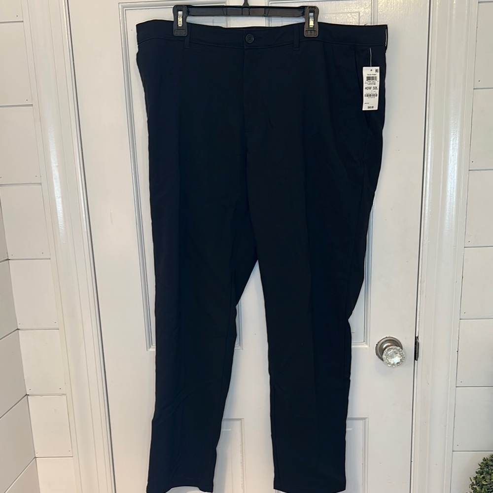 Alfani‎ Black Stretch Chino Type Pants size 40x32 NWT